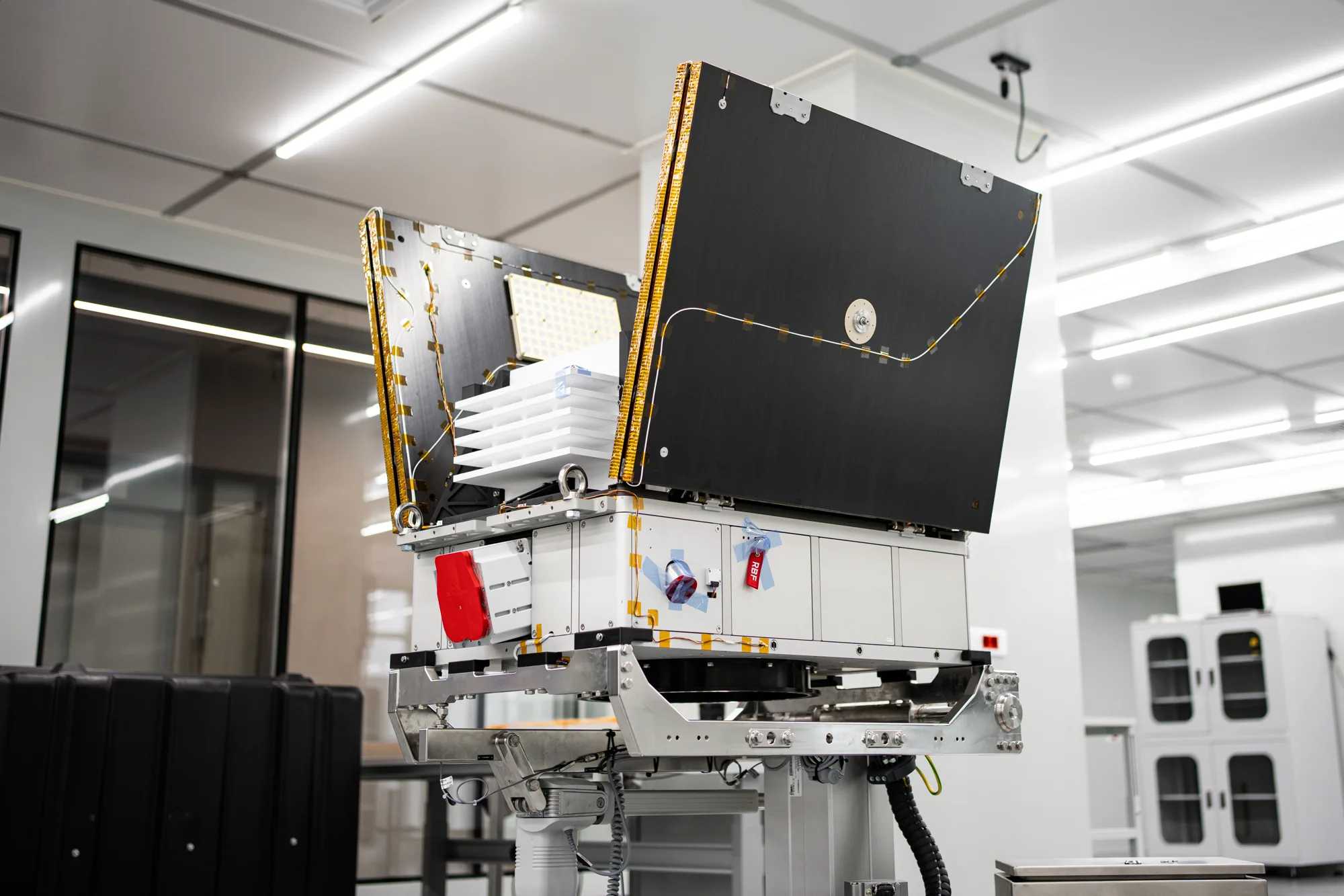 Titan side view in the clean room