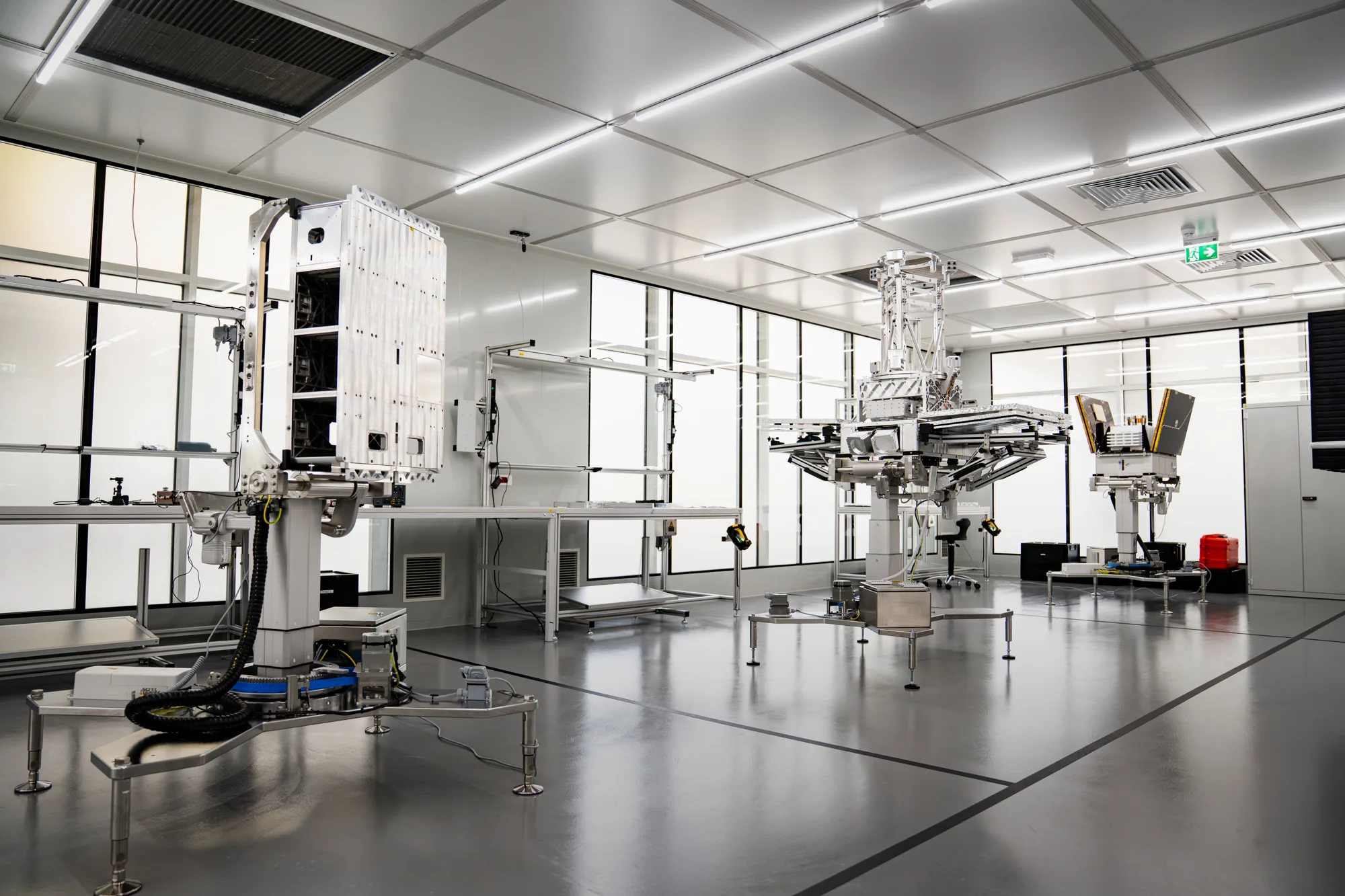 Titan and a second EnduroSat spacecraft in the integration clean room